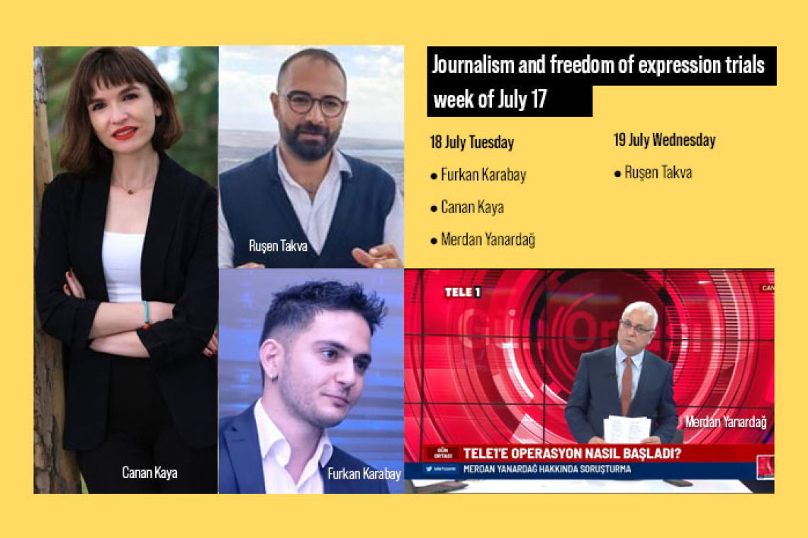 Journalism and freedom of expression trials: Week of July 17