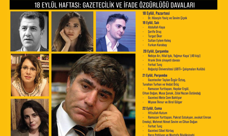 18 Eylül Haftası: Gazetecilik ve ifade özgürlüğü davaları