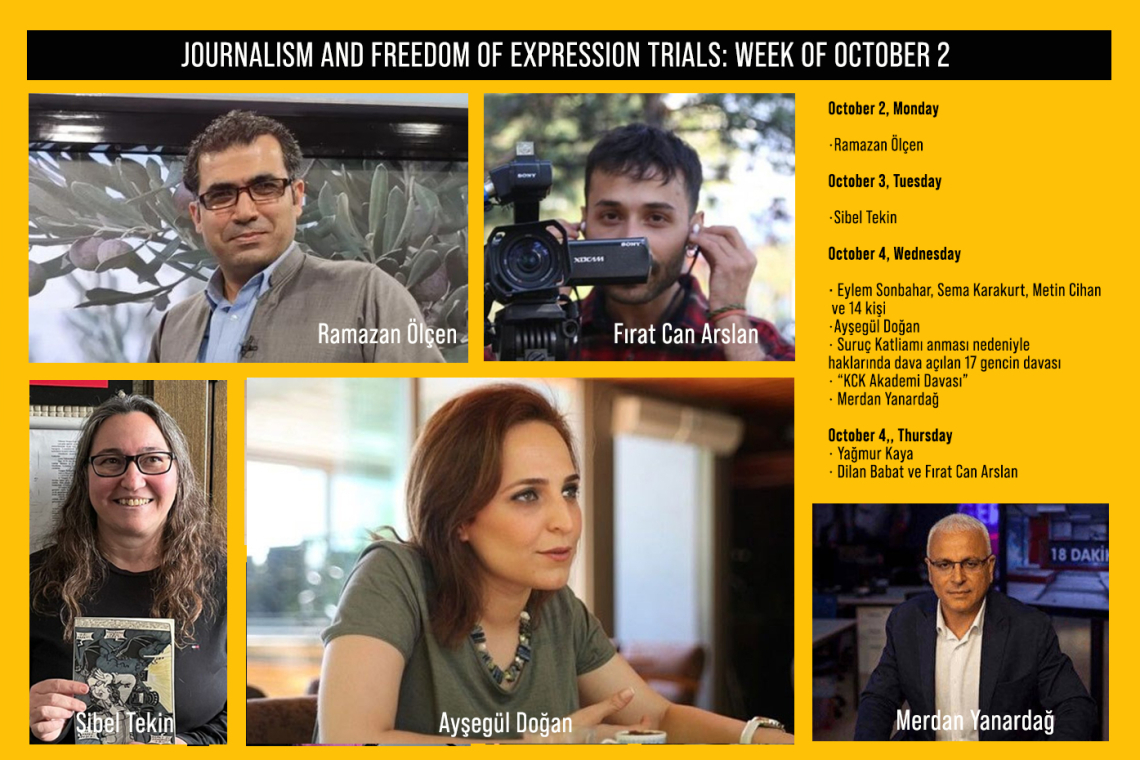 Week of October 2: Trials on Journalism and Freedom of Expression