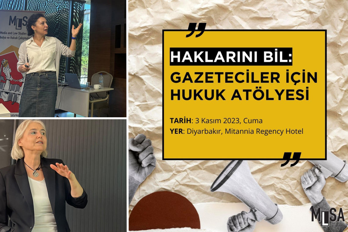 ‘Haklarını Bil: Gazeteciler için Hukuk Atölyesi’nin dördüncüsü Diyarbakır’da 