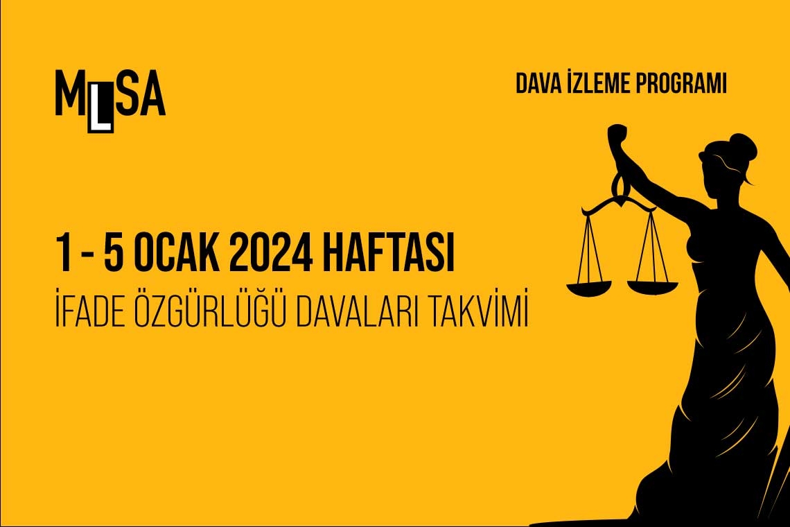 1 Ocak Haftası: Gazetecilik ve ifade özgürlüğü davaları