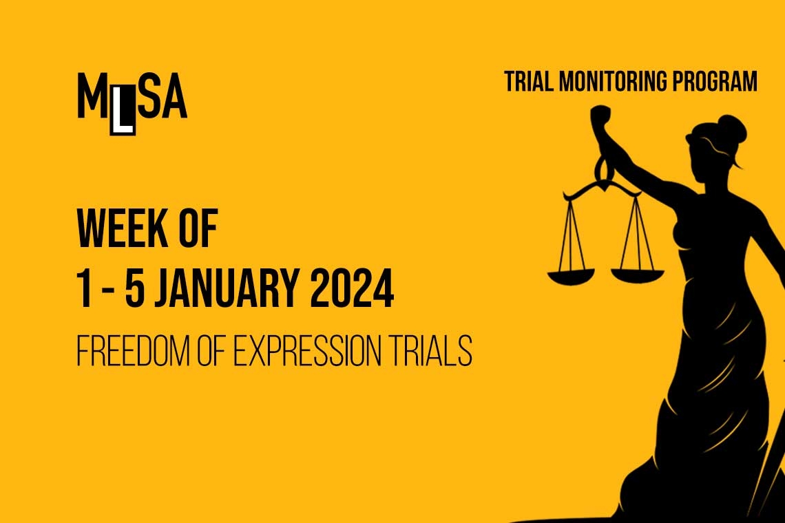 Week of 1 January: Journalism and freedom of expression cases
