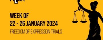 Week of January 22nd: Journalism and freedom of expression trials