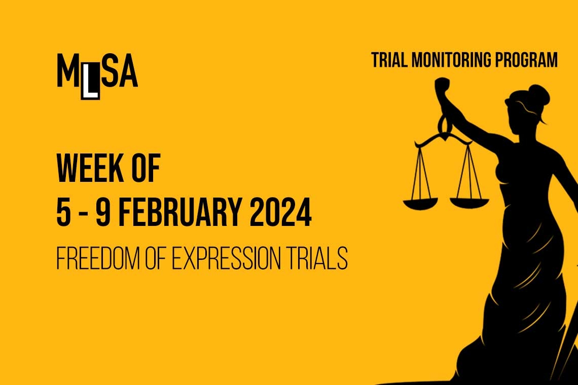 Week of February 5th: Journalism and freedom of expression trials