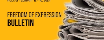 Press and freedom of expression bulletin for the week of February 12