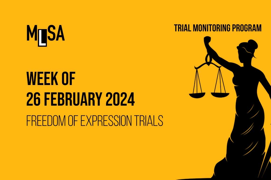 Week of February 26: Journalism and freedom of expression trials