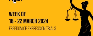 Week of March 18th: Journalism and freedom of expression trials