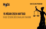 15 Nisan 2024 Haftası: Gazetecilik ve ifade özgürlüğü davaları