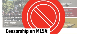 Censorship on MLSA: Access bans imposed on two news reports