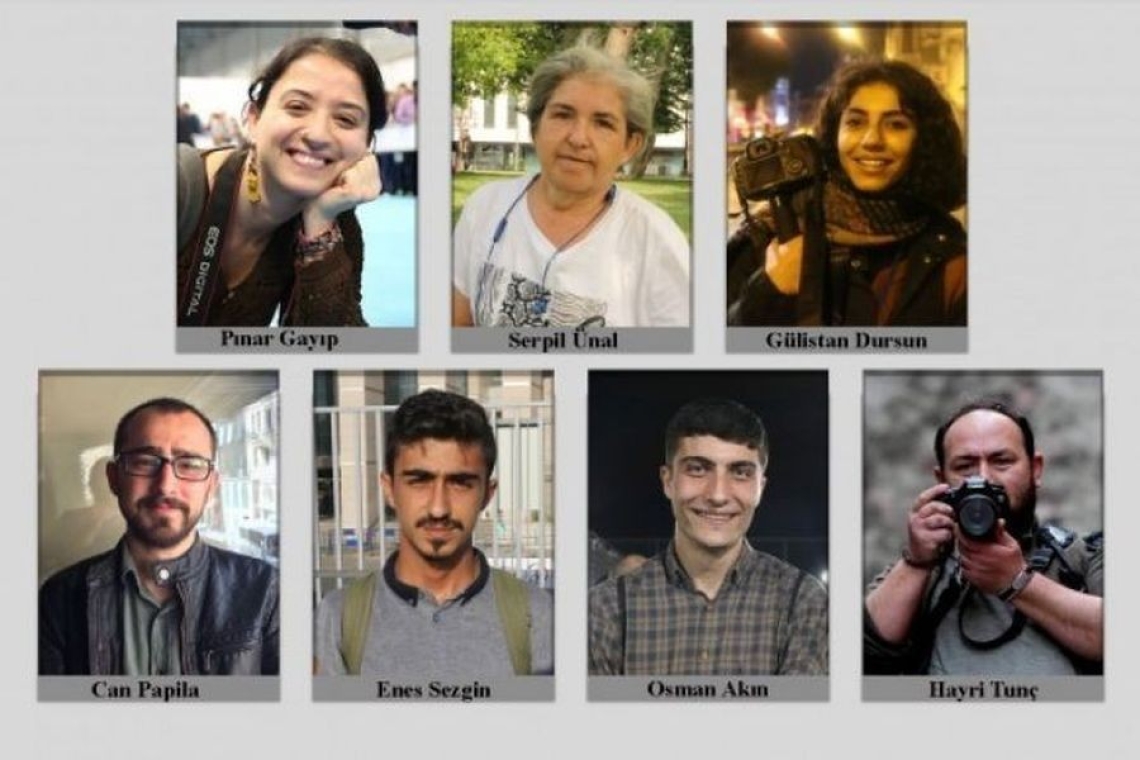 Prosecutor seeks prison sentences for 7 journalists over protest for slain colleagues