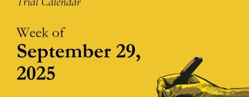 Freedom of Expression Case Calendar – Week of September 29