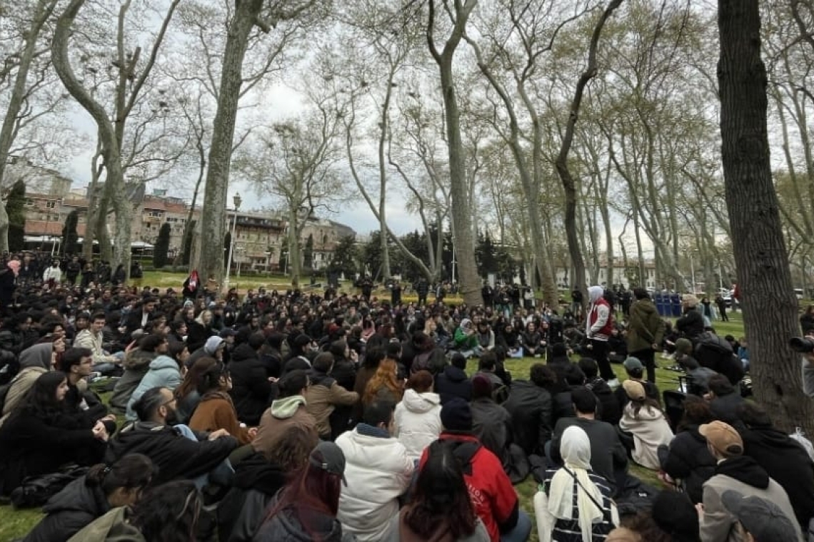 Prosecutor seeks jail time for 6 detained at Gülhane Park forum organized by opposition party
