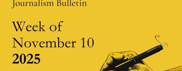 Journalism and freedom of expression bulletin – Week of November 10, 2025