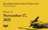 Court calendar for journalism and freedom of expression cases – Week of November 17, 2025