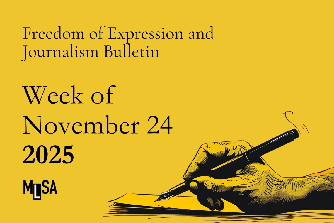 Week of November 24: Freedom of expression trials and other developments