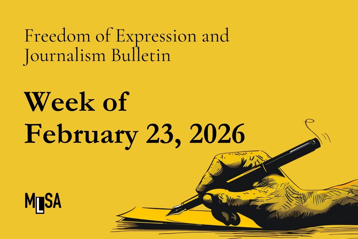 Week of Feb. 23: Freedom of expression trials and other developments