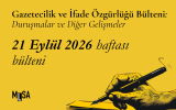 21 Eylül 2026 Haftası – Gazetecilik ve İfade Özgürlüğü Bülteni 